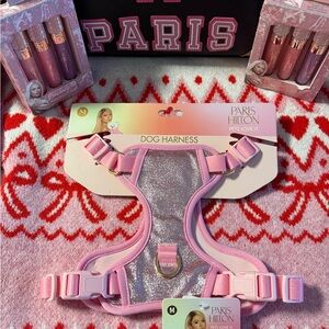 Paris Hilton Pink Glitter Harness for Dog Size Medium